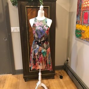 Nicole Miller Patchwork Floral  Dress Spring 2013